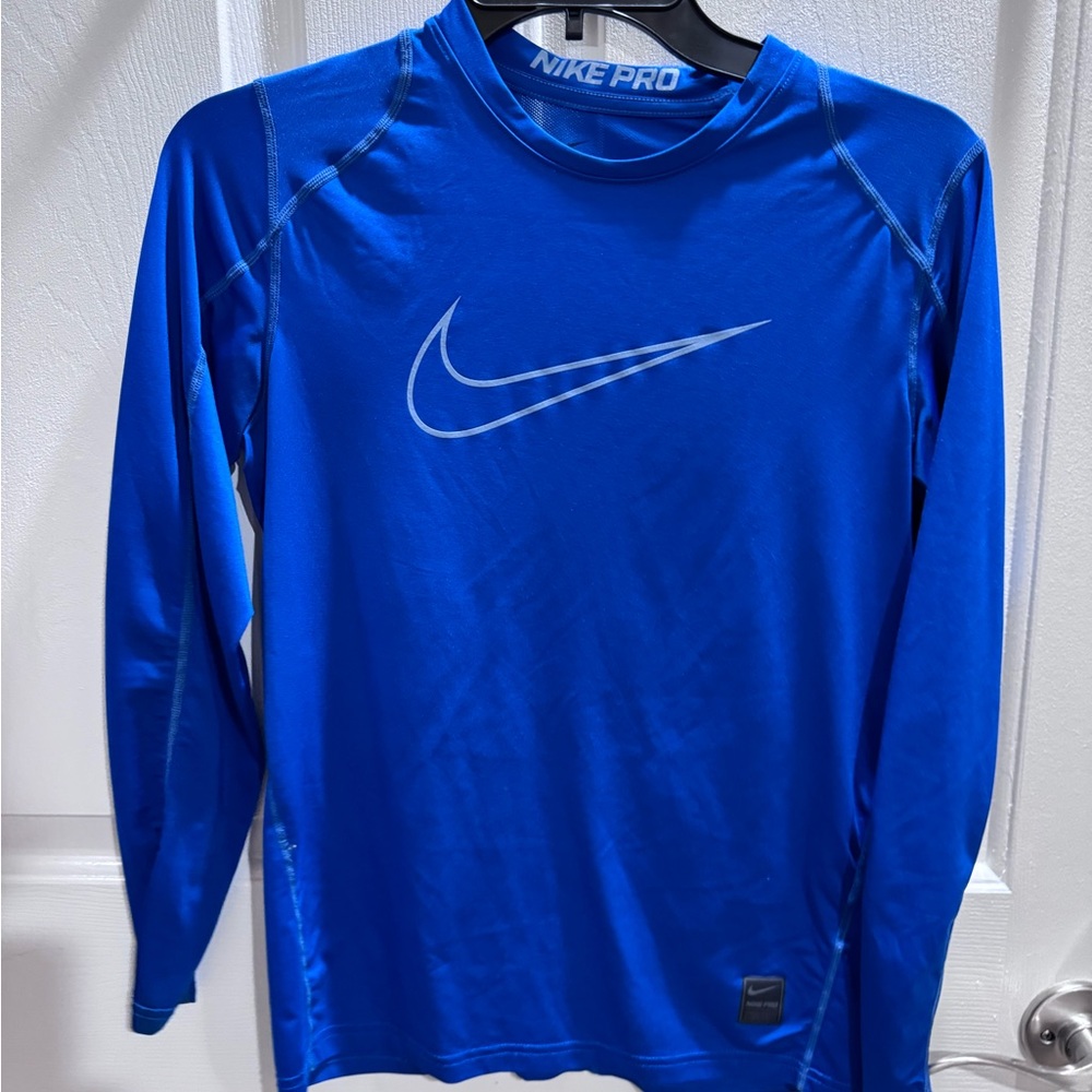 Nike Men's Blue Baselayer Shirt
